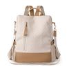 Mochila informal de gran capacidad y moda para mujer, sencilla, elegante y combinable, ideal para ir al trabajo.