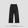 Pantalones Casuales con Botones de Diseño Personalizado para Primavera y Otoño para Hombre, Marca Trendy Holgada de Alta Calle, Pantalones de Asalto Funcionales para Exterior Microacampanados