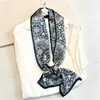 Bufanda de Seda Delgada y Larga para Mujer, Estilo Primavera y Otoño, Bufanda Decorativa de Cuello Moderna y Versátil