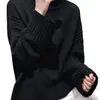 Nuevo jersey de cuello semi-alto 2026 estilo coreano de punto para mujer, corte holgado, top de punto casual para otoño e invierno