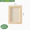 Moldura de Madeira Sólida Ultra-Leve para Quadro de Argila Criativo Feito à Mão Material DIY Moldura de Madeira Moldura para Foto de Argila Moldura Vazia Exibição de Trabalho com Argila Colorida