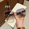 Gafas de Sol Fotocromáticas 2026 Nuevas Versátiles para el Sol Adelgazantes Sin Marco Belleza Gafas de Sol Protección UV Que Hacen que el Rostro Parezca Más Pequeño