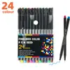 Popular 100-Colores de Amazon Lápiz de Línea con Gancho Arte de Trazo Pintado a Mano para Niños Lápiz de Dibujo de Tubo de Aguja de Secado Rápido Especial