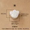 Plata pura 999, plata lisa, dije de zodiaco de dibujos animados de doble cara, cuenta de la suerte, dije de zodiaco de oveja de plata dura 3D, pulsera para el año de la oveja