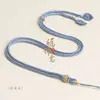 Cordão para Pingente DIY Pingente de Jade Cordão para Colar Dourado Artesanal Trançado Nó de Escama de Dragão Ajustável Nó de Cauda de Fênix Cordão de Jade Atacado