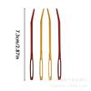 Amazon Nuevo Producto Herramientas de Tejer Agujas de Coser de Metal 2 Agujas de Trenzar Accesorios Fabricante Ac242 Tejido Hecho a Mano