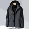 Nueva Chaqueta Exterior 2023 para Hombres y Mujeres, Set de Tres en Uno de 0.05 kg con Forro Polar, Chaqueta Cortavientos e Impermeable