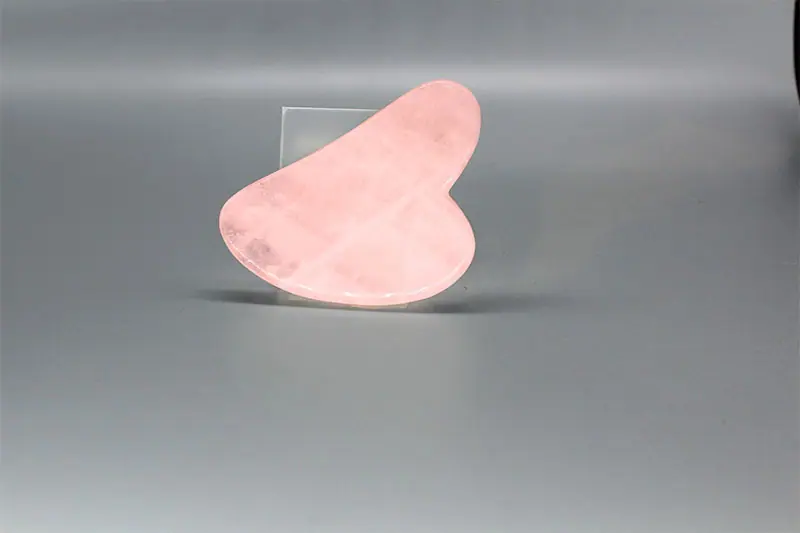 粉晶刮痧板按摩天然石英石刮痧板跨境专供粉晶刮痧板
