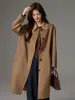 Novedad Otoño e Invierno Ropa Exterior de Cachemir Ropa Exterior de Lana Amplia Extendida 1801 Ropa Exterior de Cachemir Cuello Alto Suave 25 Años