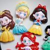 Accesorios de resina brillantes princesa de dibujos animados diy pegamento crema funda para teléfono pegatina para refrigerador horquilla material caja de almacenamiento de joyería