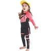 Traje de baño para niñas de talla mediana y grande, 2024. Traje de baño dividido para bebés, de secado rápido, de manga larga y con protección solar. Traje de buceo para niños.