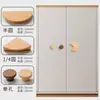 Manija de Armario para Habitación Infantil Manija de Puerta de Gabinete de Dibujos Animados Manija Pequeña de Cajón Estilo Madera Maciza Manija de Armario de Madera Maciza Pac-Man