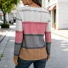 Site Independente Europeu e Americano Transfronteiriço Amazon Roupas Femininas Suéter de Gola V Manga Longa Primavera e Outono Tricô Estilo Simples para Mulheres
