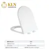 Tapa de Inodoro de PP, Cierre Lento Silencioso, Engrosada, Resistente a Roturas, Material Puro Universal, Tapa de Inodoro Blanca, Jinbaisheng Sanitary Ware 038