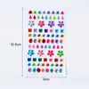 Adesivos de strass brilhantes, decorações de leque, enfeites de strass coloridos, acabamento de pérolas, materiais para artesanato DIY, atacado para vendas transfronteiriças