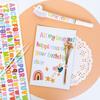 Mini Pegatinas de Letras de Colores Decoración de Diario Personalizado DIY Pequeños Materiales Objetos Pequeños Pegatinas de Letras Guka Impermeables Venta al por Mayor