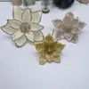 Decoraciones de Flores de Navidad Accesorios Hechos a Mano para Árbol de Navidad Flores de Simulación Flores de Navidad Modernas y Sencillas Decoración del Hogar Flores de Navidad