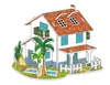 Nuevo Rompecabezas Estéreo 3D de Villa Estilo Europeo Juguetes Intelectuales DIY para Niños Regalos de Guardería Rompecabezas Familiar