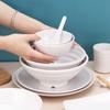 Vajilla de porcelana blanca de imitación A5, plato de autoservicio, tazón de Malatang comercial, tazón de ramen de carne de caracol en polvo, tazón especial de restaurante de fideos