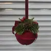Comércio Exterior Mais Vendido Sino de Natal Decoração Pingente Sino Flocado de Natal Janela Árvore de Natal Decoração Pingente