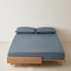 Sábana Bajera Ajustable Individual de Algodón de Fibra Larga Ropa de Cama Algodón Puro Color Sólido Simple Individual y Doble Protector de Colchón de Algodón Cubierta de Cama de Dormitorio