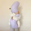 Travesseiro para Dormir de Lado com Pernas Dobradas, Travesseiro de Vagem, Travesseiro para Dormir Preguiçoso, Travesseiro Multifuncional de Suporte Único para Cintura, Núcleo de Travesseiro de Maternidade, Travesseiro de Maternidade