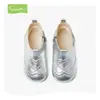 Botas de Invierno Plateadas Snuffy Girls 2026 para Niñas Princesa Niña Pequeña Doble Algodón Botitas de Bebé Botas de Invierno para Niños