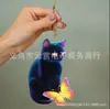 Novo Produto Transfronteiriço Gato com Coroa Ornamento de Carro em Acrílico Ornamento de Árvore de Halloween Decoração de Casa