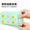 Estojo de lápis de silicone perfurado transfronteiriço, grande capacidade, pode ser decorado por DIY, caixa de material escolar fofa para estudantes, bolsa de armazenamento de maquiagem, atacado