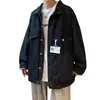 Chaqueta de mezclilla para hombre 2024 otoño moda de calle marca de moda chaqueta casual estilo Hong Kong guapo holgado estudiante ropa casual superior