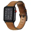 Correa de cuero retro de vaca de capa superior para Apple Watch 3456789 Generación