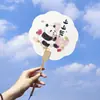 Panda de Frutas Papel de Abanico Caligráfico Creativo Atracción Turística Estilo Antiguo Fotografía Tendencia Nacional Abanico Souvenir Cultural y Creativo