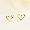 Pendientes de Amor Minimalistas Casuales Cao Shi para Mujer Accesorios Dulces para Combinar Diariamente Joyería de Moda y Elegante