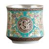 Taza Maestra de Plata Dorada Fábrica 999 con Taza de Té Esmaltada, Taza de Cintura, Juego de Té Kung Fu, Taza de Té Personal