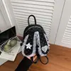 Mochila Nova Estilo Coreano de Bolinhas Mochila Pequena para o Trabalho Fofa Alta Aparência Mochila Versátil Moda Estudantil Bolsa Escolar