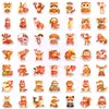 Conjunto Transfronterizo Nuevo de 50 Pegatinas de Animales Súper Lindas con Corazones para Expresar Amor, Pegatinas Decorativas Lindas y Divertidas para Diarios y Sobres