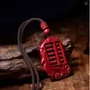 Coleção de Pingentes Naturais de Cinábrio e Areia Roxo-Dourada, Colares de Casal do Ano Zodiacal, Atacado e Dropshipping de Joias e Presentes de Feira Livre