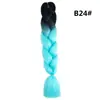 Trenza Jumbo Africana de Colores, Trenzas Sueltas Grandes, Rastas de Color Degradado, Procesamiento Personalizado