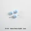 Contas Redondas Lacadas em Acrílico Coloridas como Macaron, Contas Soltas, Corrente de Celular DIY Feita à Mão, Pulseira, Materiais e Acessórios para Joias