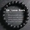 Pulsera de Piedra Volcánica para Hombre Sencilla Retro Moderna Moda Versátil Nicho Diseño de Personalidad Joyería Pulsera Mujer