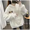 Suéter com design de Comércio Exterior Europeu e Americano feminino outono e inverno Novo forrado com fleece espessado combinando com tudo feminino casaco de lã de cordeiro moda feminina