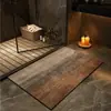 Alfombra Absorbente para Baño de Lujo Ligero y Gama Alta, Alfombra Suave de Tierra de Diatomeas, Alfombra Antideslizante Resistente a la Suciedad y Fácil de Mantener para la Entrada del Baño