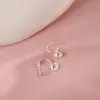 Brincos Fofos de Ervilha para Mulheres, Estilo Ins da Moda e Simples, Design de Nicho, Brincos Requintados e Elegantes