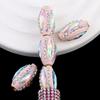 Cuentas de tubo de cobre de cristal ojo de caballo de Nepal DIY cadena para teléfono móvil llavero pulsera collar arcilla de industria pesada cuentas sueltas accesorios