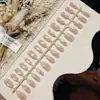 ColeçãoConjunto de 30 Peças de Unhas Usáveis com Pedras de Vidro e Efeito Olho de Gato, Toque de Luxo, Efeito Iluminador, Arte de Unhas Simples, Unhas Pré-Fabricadas