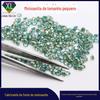 Moissanite verde com fundo redondo e pontiagudo de 3 mm, pedra nua, moissanite de geração transfronteiriça em estoque