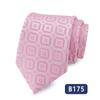 Gravata masculina casual de negócios profissional gravata de poliéster jacquard gravata listrada fabricantes de origem em estoque atacado