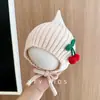 Gorro de Elfo Tejido para Bebé Otoño e Invierno Engrosado Cálido Protección para Orejas Cortavientos Gorro Tipo Pulóver Rojo Lindo Gorro para Bebé y Niños