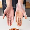 Luvas descartáveis, grau alimentício, plástico TPE especializado, em caixa, comercial, espessadas, duráveis, PVC para cozinha, cadeia de suprimentos de catering