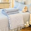 Novo conjunto de capa de cama estilo princesa para 2024, quatro peças - série gipsofila